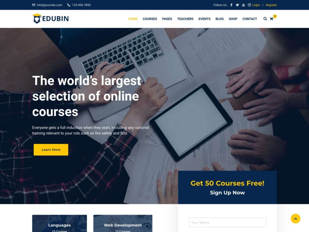 En İyi WordPress Online Eğitim Teması