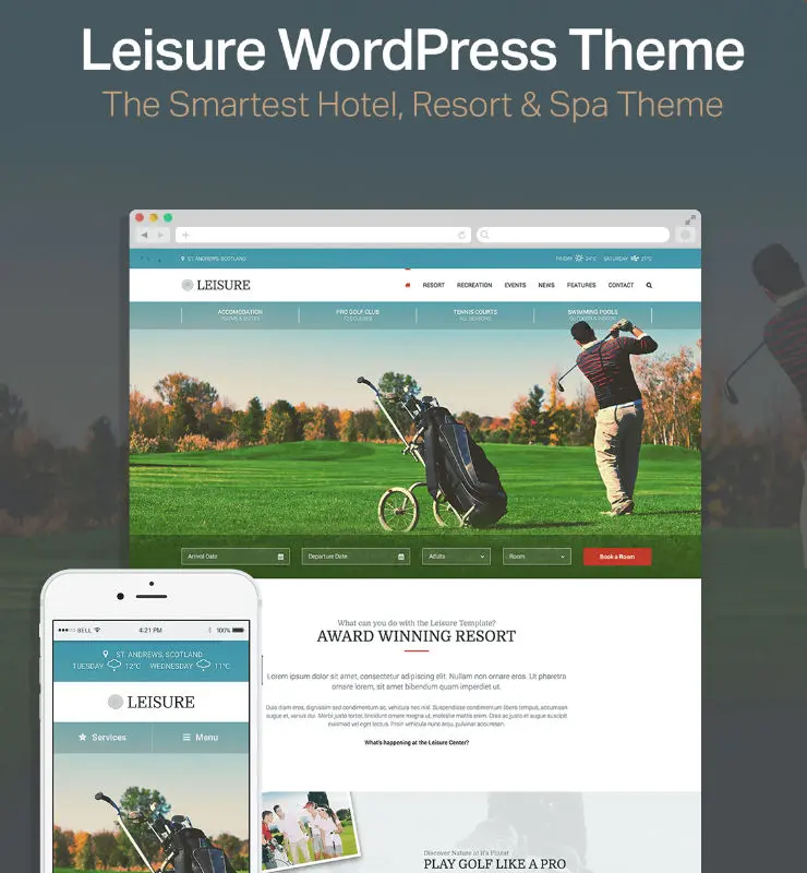 Hotel Leisure! WordPress Hotel Teması | WP Kurulum Hotel Leisure! WordPress Hotel Teması