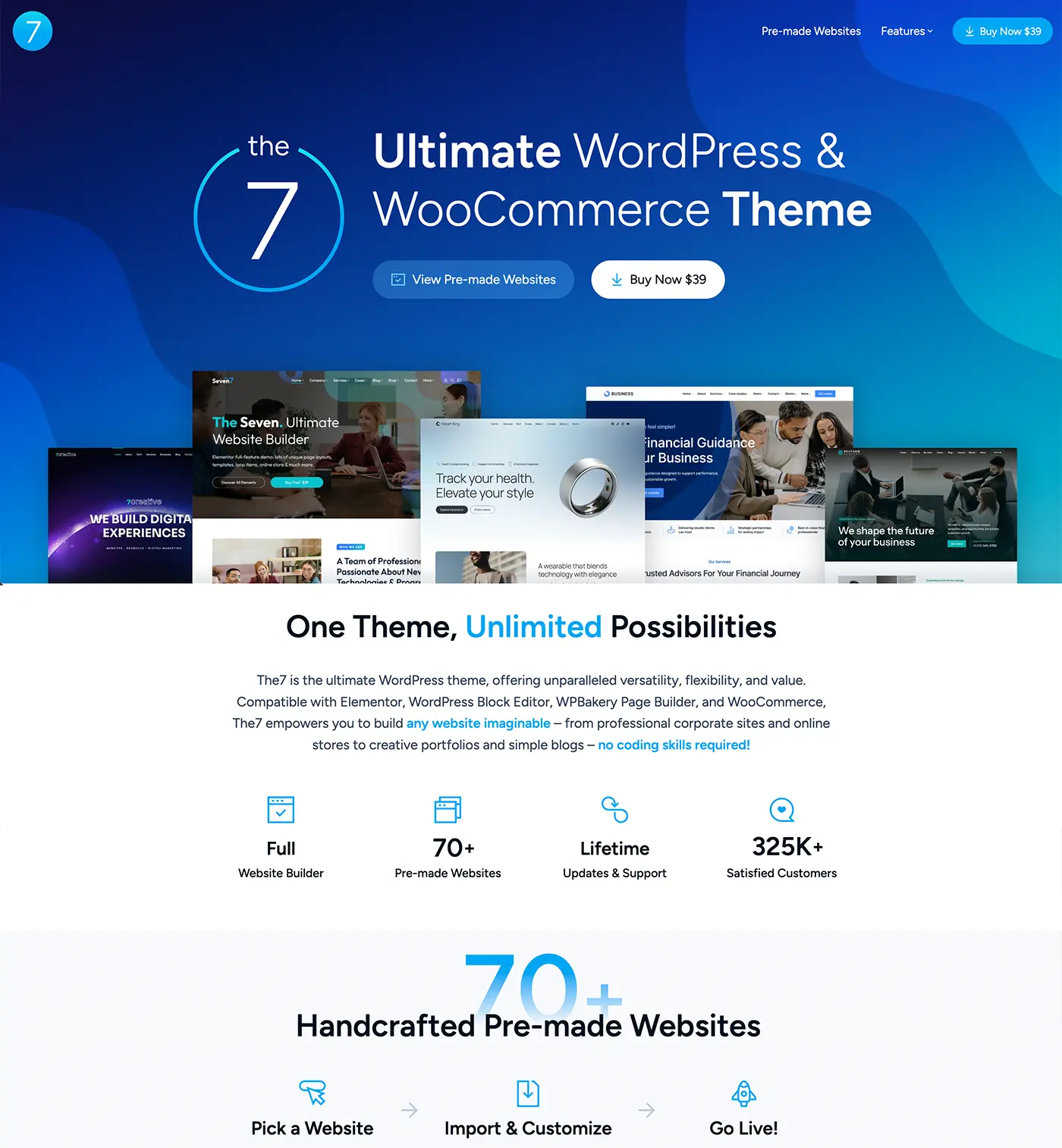 The7! Kurumsal WordPress Teması